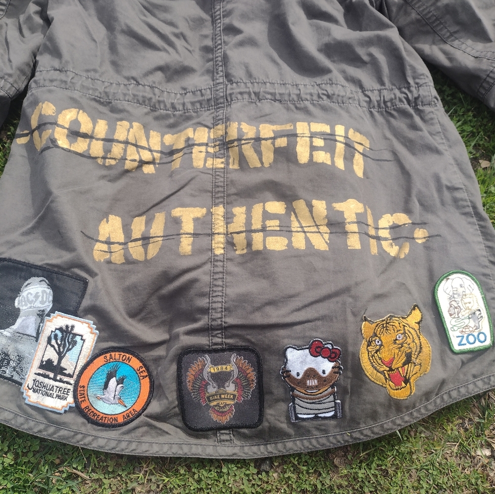 Custom Patched Utility Light Jacket - Picture 2 of 4